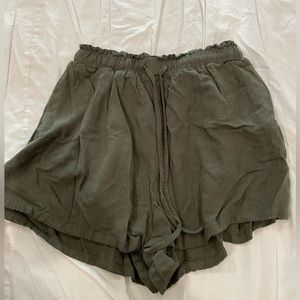 Princess Polly green shorts